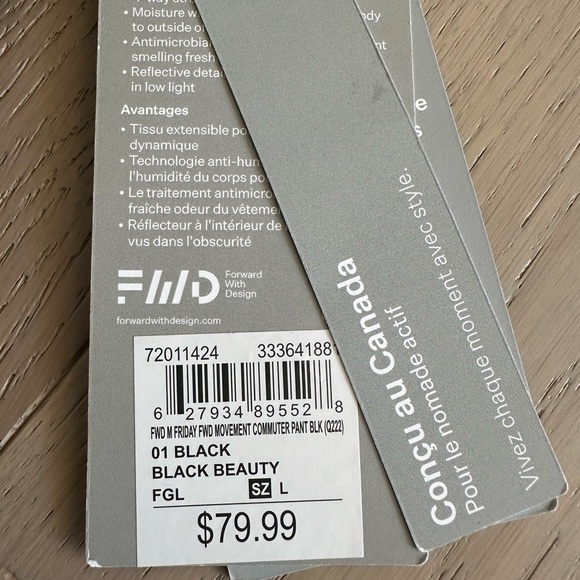 Mens size Large track pants NWT - Picture 2 of 3